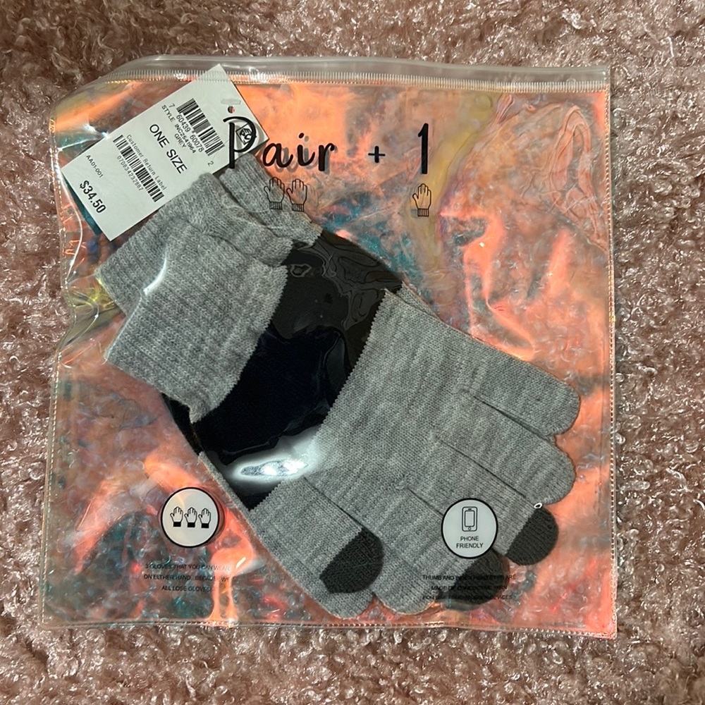 INC Knit Tech Gloves Pair +1 Set